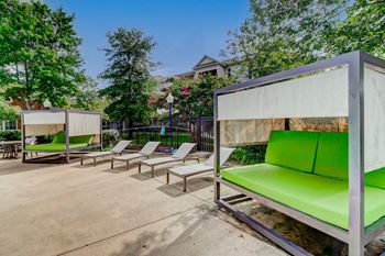 Poolside cabanas
